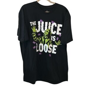 Beetlejuice Beetlejuice The Juice is Loose Black Tshirt